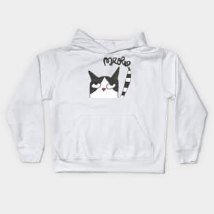 Cat goes meow Kids Hoodie